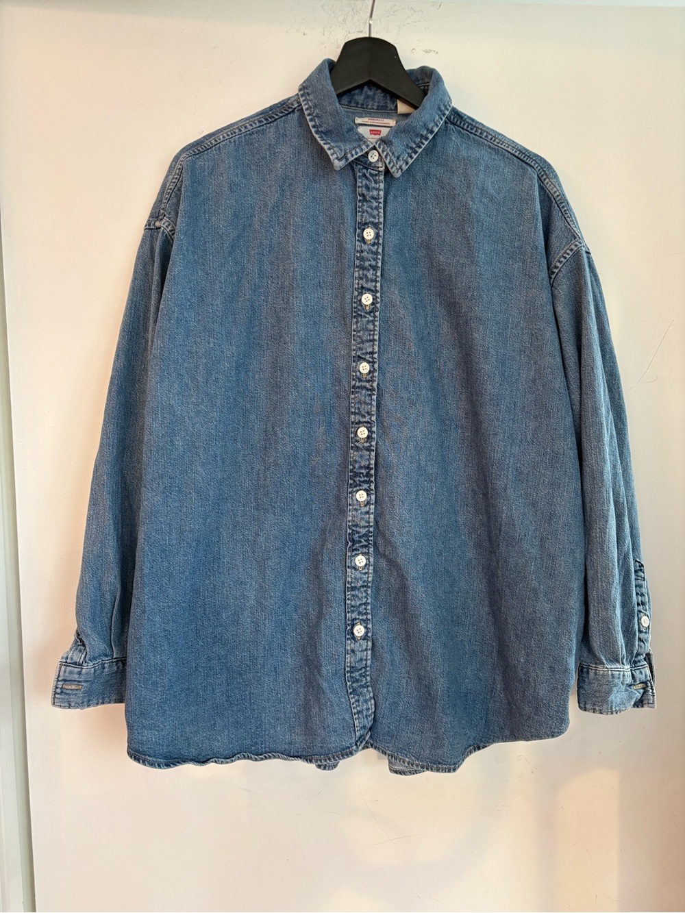 Vintage Levi’s Oversized Denim Button Down with Bow Back Detail